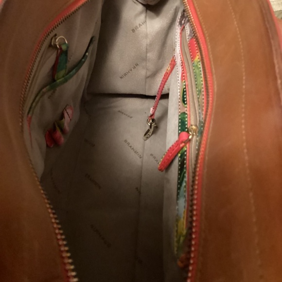 BRAHMIN ANNABEL ROSE FLORAL SATCHEL - Picture 16 of 16